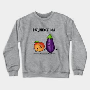 Eggplant and Peach Crewneck Sweatshirt